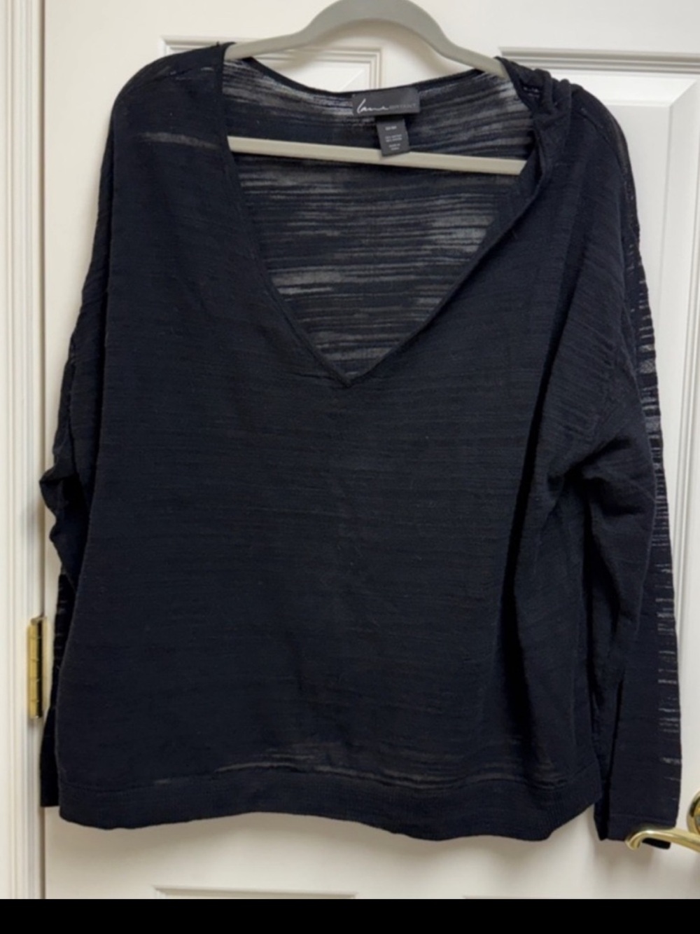Lane Bryant Black Knit Top